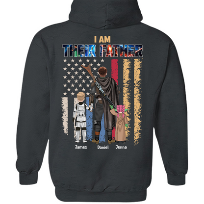 Je suis leur père, cadeau de chemise personnalisée pour papa et grand-père
