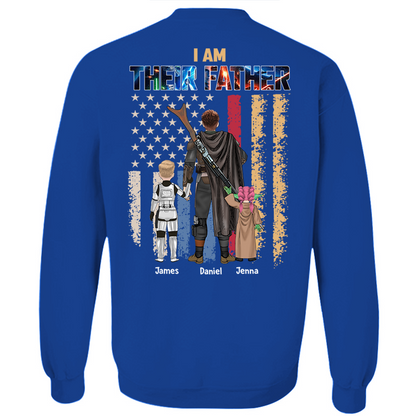 Je suis leur père, cadeau de chemise personnalisée pour papa et grand-père