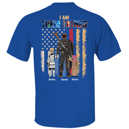 Je suis leur père, cadeau de chemise personnalisée pour papa et grand-père