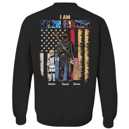 Je suis leur père, cadeau de chemise personnalisée pour papa et grand-père