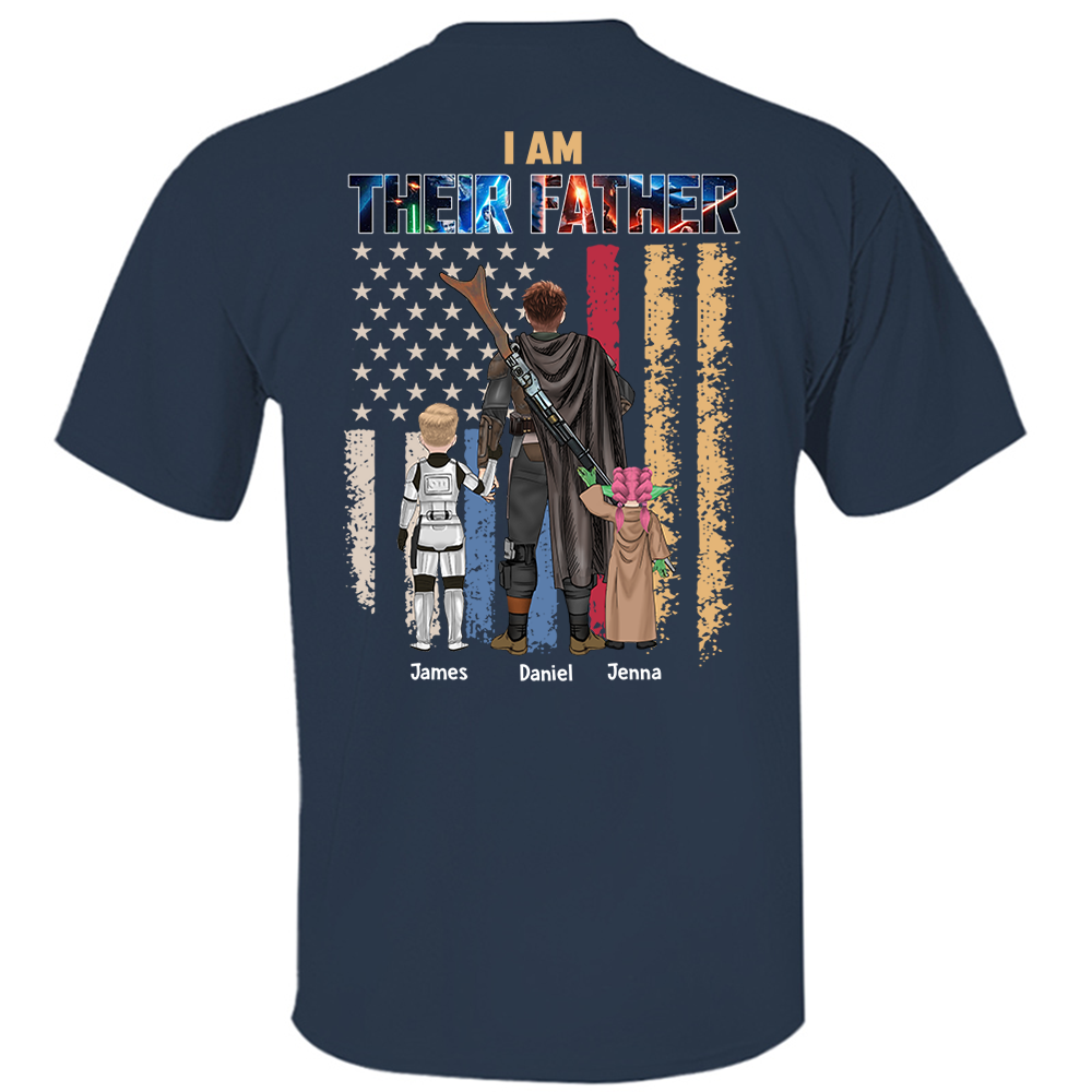 Je suis leur père, cadeau de chemise personnalisée pour papa et grand-père