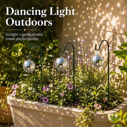 45% OFF🔥🪩Sparkling Disco Garden Stakes – Reflective Dancing Light Decor For Plants, Patio & Yard🏡