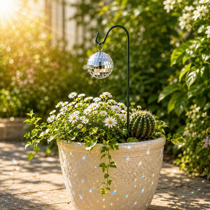 45% OFF🔥🪩Sparkling Disco Garden Stakes – Reflective Dancing Light Decor For Plants, Patio & Yard🏡