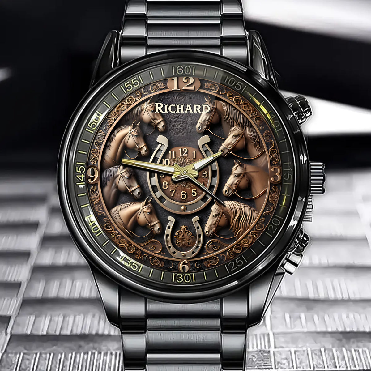 Time Spent in the Saddle is Never Wasted - Personalized Horse Watch
