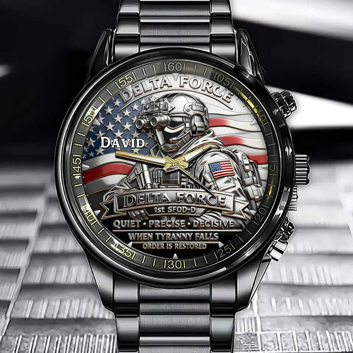 Personalized Delta Force Watch – A Gift For Veterans And Tactical Enthusiasts