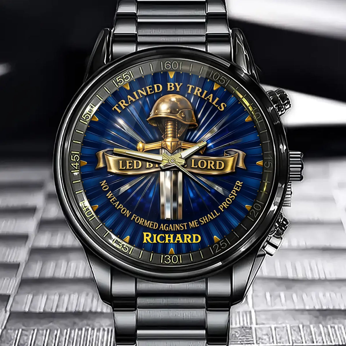 Personalized Christian Military Veteran Watch- Meaningful Gift For Veterans