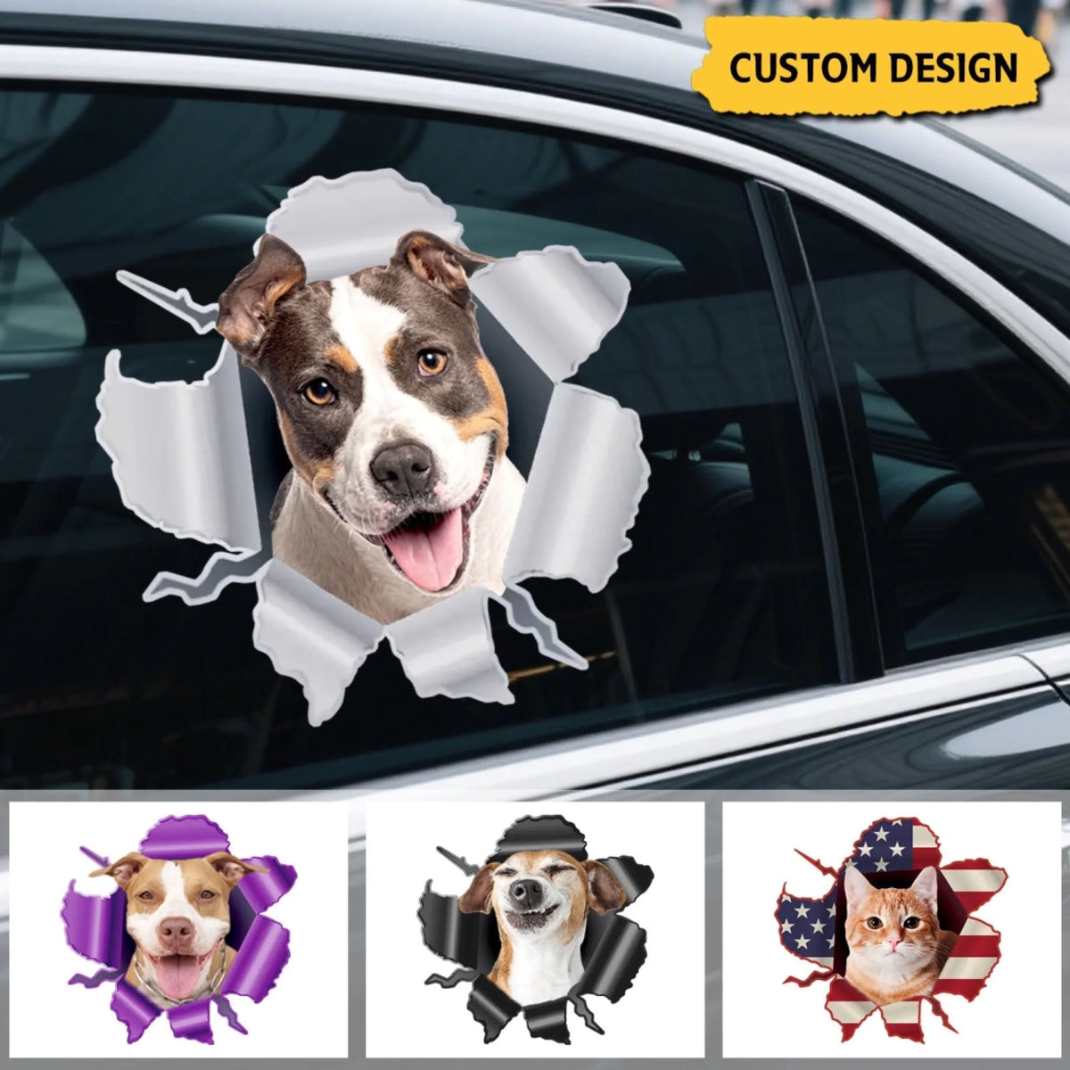Personalized Peeking Pets Sticker- Gift For Pet Lov (1)