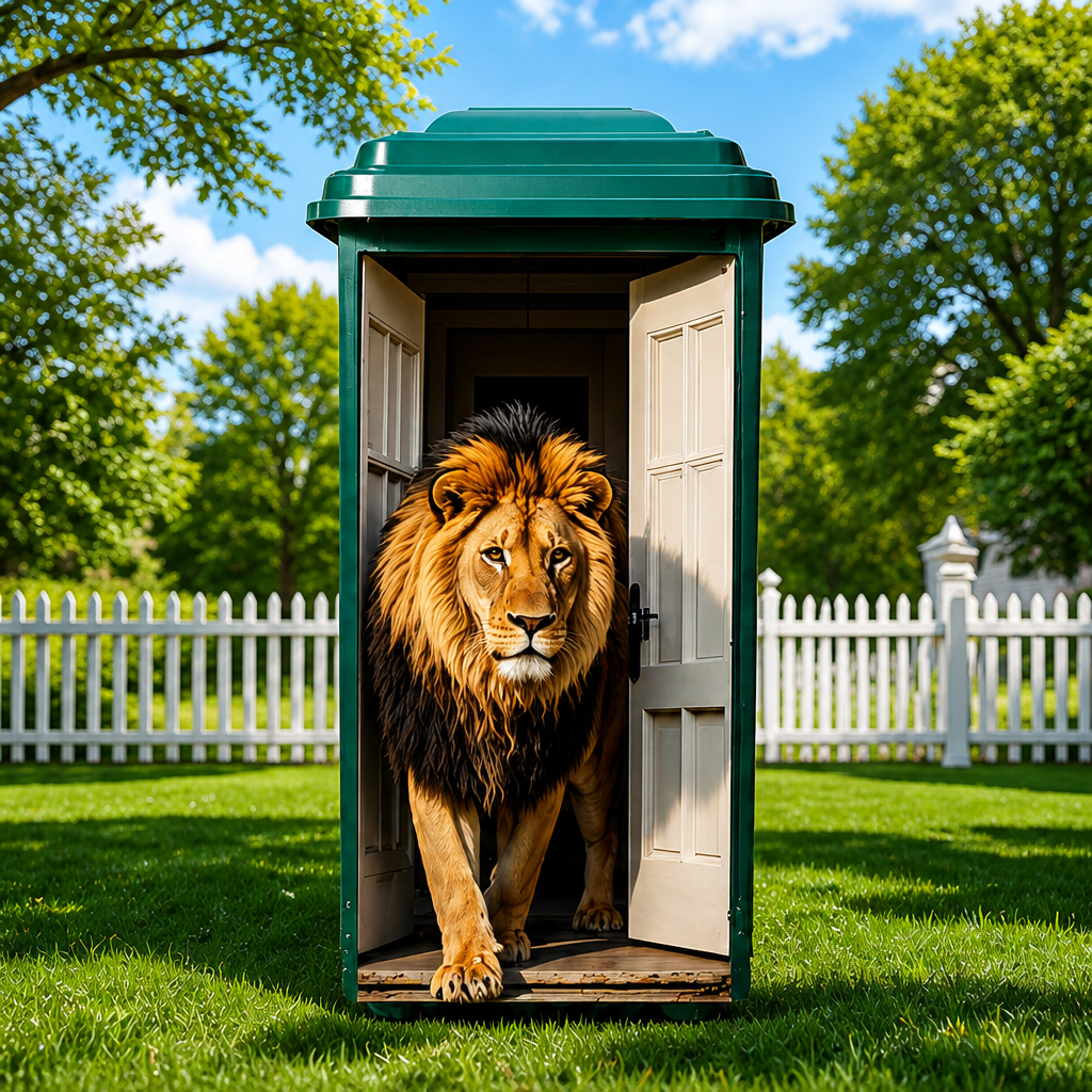 Outdoor Trash Can Sticker - Funny Animal Bin Decal For Yard & Garden Decor