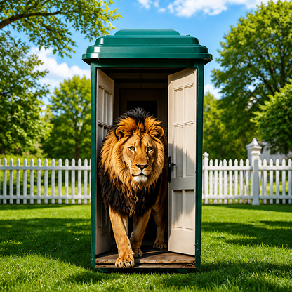Outdoor Trash Can Sticker - Funny Animal Bin Decal For Yard & Garden Decor